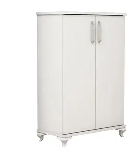 Skrinka na topánky / Botník Asta - White