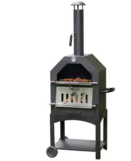 Multifunkčný záhradný gril, udírňa a pec na pizzuItalia