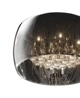 Zuma Line Náhradné univerzálne sklo CRYSTAL, JEWEL G9, priemer 40 cm, dymovo-šedé L.S1607-FZ-13
