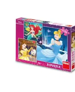 Puzzle Veselé princezné 3x55 Dino