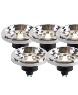 Sada 5 LED žiaroviek AR111 GU10 11W 2000K-3000K Stmievateľné do teplej