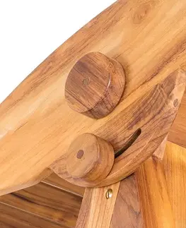 DEOKORK Teaková hojdačka AVANTI Šírka lavice 120 cm | Celková šírka 220 cm