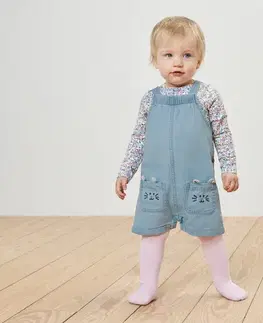 Detské chambray nohavice na traky