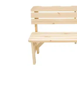 DEOKORK Masívna drevená záhradná lavice z borovice drevo 32 mm (180 cm)