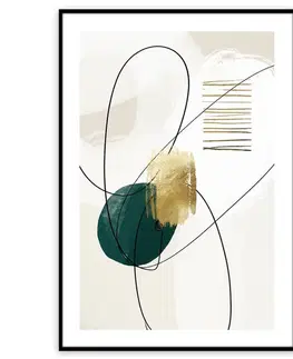 Obraz Artbox Digi 50x70 Ab110 Green Shape