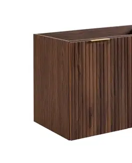Elvisia Skrinka pod umývadlo FLOW Oak walnut 80 2D | 80 cm