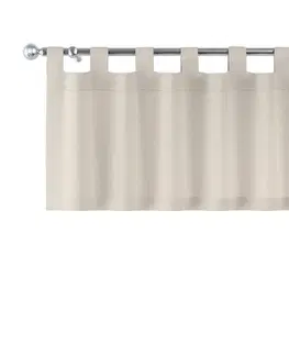Dekoria Krátky záves na pútkach, prírodný ľan, 130 x 40 cm, Linen, 392-05