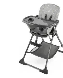 KINDERKRAFT - Detská jedálenská stolička FOLDEE šedá KHFOLD00GRY0000