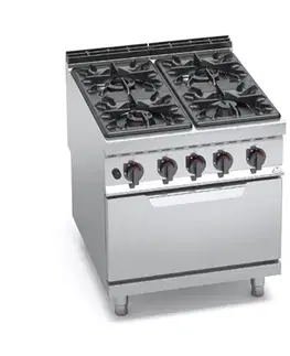 BERTO´S  Plynový sporák s plynovou rúrou BERTO´s , GN 2/1 rúra 7,8 kW