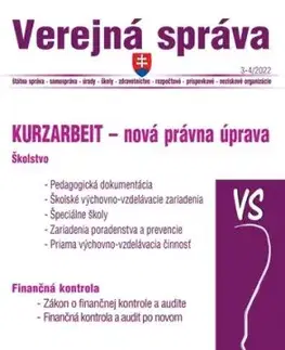 Verejná správa 3-4 / 2022 - Kurzarbeit, Škostvo