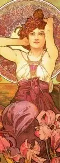 Záložka Alfons Mucha – Ametyst - Alfons Mucha