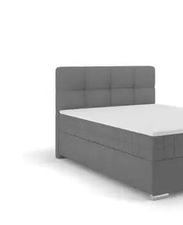 Elvisia Manželská posteľ ALPINA Boxspring | 140 x 200 cm Farba: Tmavá sivá / Vinci 14