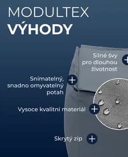 DEOKORK Záhradný detský textilný stolík/taburet MODULTEX KIDS (sivá) bez náplne