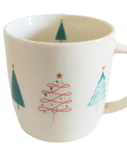 Home Elements Porcelánový hrnček s vianočným dizajnom Les 300 ml v darčekovom balení