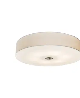 Rustikálne stropné svietidlo biele 70 cm - Drum Jute