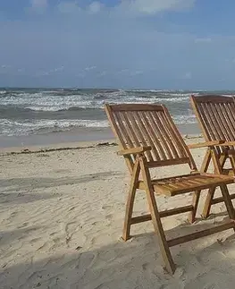 Záhradné polohovateľné kreslo RIVIERA (teak)
