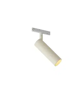 Moderný reflektor béžový s bielou pre koľajnicový systém 1-fázový GU10 35mm - Slimline Uzzy