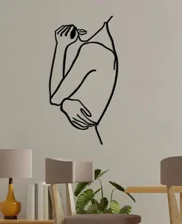 Dekoratívny kovový doplnok na stenu Woman 2