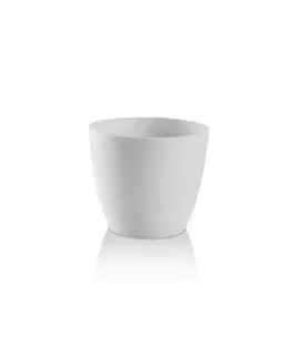 PLASTKON - Kvetináč dekoračný ELLA 15cm, biely