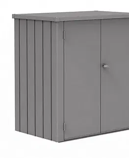Biohort Skrinka na terasu BIOHORT Romeo L 132 x 87 x 140 cm (sivý kremeň metalíza)