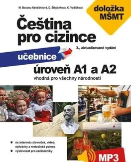 Čeština pro cizince A1 a A2, 3. aktualizované vydání - Marie Boccou Kestřánková, Dagmar Štěpánková, Kateřina Vodičková