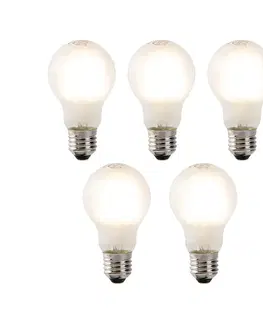 Sada 5 stmievateľných LED žiaroviek E27 s mliečnym sklom 4W 320lm 2700K