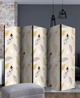 Paraván Golden Feathers Dekorhome