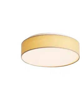 Inteligentné stropné svietidlo béžové 35 cm vrátane LED a diaľkového ovládania - Flat Drum