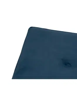Taburet SOFT Tuft, modrý