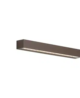 Priemyselné vonkajšie nástenné svietidlo hrdzavohnedé 55 cm vrátane LED IP65 - Hannah