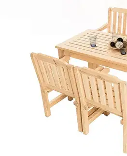 DEOKORK Masívne záhradná zostava z borovice LONDON 1+2+1 (32 mm) - rôzne dĺžky 180 cm