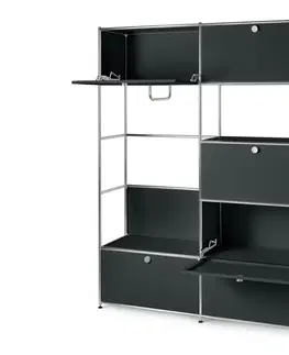Kovový skriňový systém »CN3«, čierny
