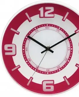 Nástenné hodiny MPM, 3220.23 - ružová, 30cm