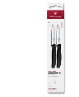 Victorinox - Sada kuchynských nožov na zeleninu SWISS CLASSIC 10 cm 2 ks čierna 6.7793.2