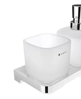 NIMCO MA 2905831C-26 - Nástenný dávkovač mydla a stojan na kefky MAYA 320 ml MA 2905831C-26