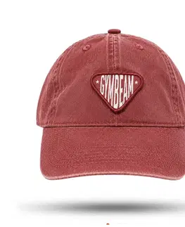 GymBeam Šiltovka Sunday Dad Cap Washed Red  UNI