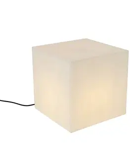 Moderné vonkajšie svietidlo biele 38 cm štvorcové IP44 - Nura