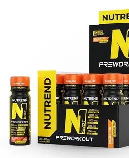 N1 Pre-Workout Shot - Nutrend 20 x 60 ml. Orange