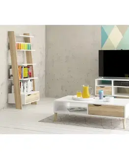 TV stolík OSLO 75391 dub sonoma / biela Tempo Kondela