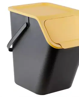 Žltá odpadkový kôš, 25l