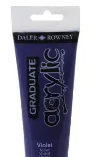 D&R Graduate akrylová farba Violet 120 ml