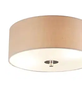 Rustikálne stropné svietidlo béžové 30 cm - Drum