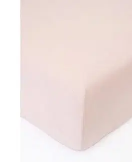 MKLozkoviny.sk Froté plachta do postieľky 60 × 120 cm - púdrová