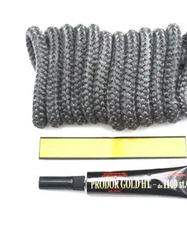 Kinekus Šnúra tesniaca sklokeramická, 8mm/2,5m, guľatá + lepidlo