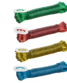 Šnúra na vešanie PVC 20M s oceľovým lankom
