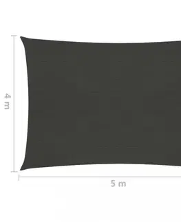 Tieniaca plachta obdĺžniková HDPE 4 x 5 m Dekorhome