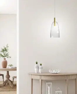 Závesná lampa Modena Ledea s bielou a zlatou LED 5W
