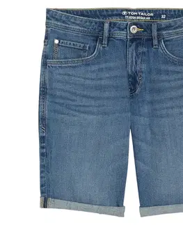 Džínsové šortky Tom Tailor TTJOSH REGULAR SLIM, mid stone bright blue denim
