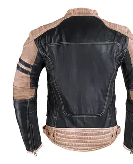 W-TEC Esbiker čierna s béžovými pruhmi - M