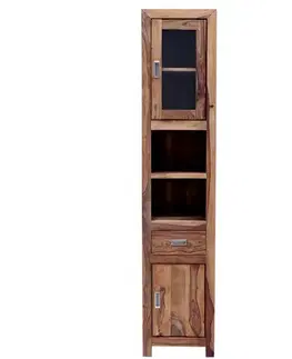 Skrinka do kúpeľne Nela 40x190x35 indický masív palisander